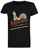 Hasseroder Schwarzes Frauen-T-Stück Kurzarm-T-Shirt