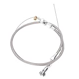 Generic 24 "Drossel Kabel, Edelstahl Geflochtene Abdeckung, Verstellbare Kfz-Ersatz-Accelerator-Kabel für die Meisten Beschleuniger Pedale (24 Zoll)