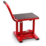 Bituxx Motorradbock Motorrad Heber Montageständer Montagebock Hubständer Cross Enduro Trial Motocross bis 150Kg Rot