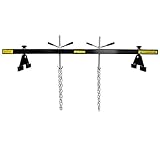 Sellnet Motorbrücke 500kg [730-1480mm] Kotflügeltraverse Motorheber Motorhalter Motor Traverse (Schwarz SN0301-3)