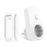 Funk-Abluftsteuerung mit Fenster-Magnetkontakt und Funksteckdose für Dunstabzugshaube Kamin Fensterschalter Wireless Fensterkontaktschalter Fensterschalter Dunstabzugshaube