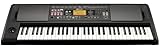 Korg - EK-50L Digital Keyboard with 61 Touch Sensitive Keys - Deluxe Model - Black