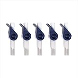 Valve de cathéter Ved pour le drainage urinaire, robinet à levier confortable et facile à utiliser avec bords lisses et tube en silicone souple, une alternative efficace aux sacs de jambe ((5er-Pack))