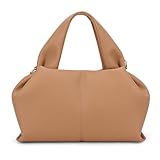 CHAMAIR Kleine Handtasche Damen Umhängetasche Ledertasche Damen-Henkeltaschen Dumpling Crossbody Bag Moden PU Leder Geldbörse Handtaschen mit Abnehmbarer Schultergurt