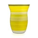 Angela Neue Wiener Werkstätte Vase Monika, Lemon Sherbet, Gelb, mittelgroß