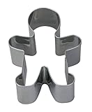 Zenker Ausstecher Lebkuchenmann – Hochwertiger Edelstahl, Rostfrei, Spülmaschinengeeignet, Ideal für Weihnachtskekse, Beliebtes und Traditionelles Weihnachtsmotiv, 80x62x26mm, Silber