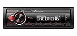 Pioneer MVH-330DAB Autoradio, Schwarz, Grau, Rot