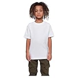 Build Your Brand Jungen T-Shirt Kids Basic Tee, 100% Baumwolle, White, 146/152