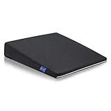 Bequemes Keilkissen für Bürostuhl - Ergonomisches Sitzkissen Stuhl - Fest, Formstabil - Modernes Schaumstoff Sitzpolster, Sitzerhöhung, Sitzkeilkissen Büro, Auto - DYNMC YOU Premium Design, Schwarz