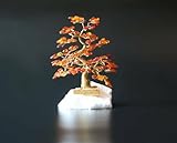 heliaden Bonsai Glücksbaum Lebensbaum Geldbaum aus Bernstein IV 16 cm Handmade Feng Shui Deko