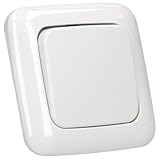 Busch-Jaeger Wechselschalter Set: 2000/6 US Wechselschalter + 2506-214 Wippe + 2511-214 1-fach Rahmen Alpinweiß Reflex SI