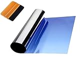 Sonnenschutzfolie zum Anbringen auf Windschutzscheibe, graduelle Sequenz, transparent, gefiltert 98 % der UV-Strahlen, permanent, Nicht reflektierend und Nicht metallisiert (blau)“