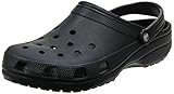 Crocs Unisex Classic Clog, Black, 43/44 EU