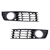 Nebelscheinwerfer Gitter Stoßstange Grill Stoßfänger Kühlergrill Frontstoßstange Lüftungsgitter Blende Rahmen Lampen Abdeckung Grillgitter vorne links und rechts für A4 B6 8E 2000 2001 2002 2003 2004