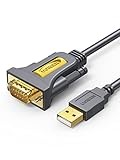 UGREEN USB auf RS232 Seriell Kabel USB Seriell DB9 mit PL2303 Chipsatz (1M)