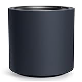 Prosperplast Blumentopf - Übertopf mit Einsatz HEOS | aus robustem Kunststoff | für Innen und Außen | UV-beständig und Frostbeständig | Anthrazit | 46,8 x 45 cm