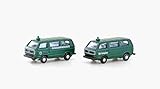 LEMKE Minis 81517846 - VW T3 2er Set Bus BGS + Bahnpolizei - Spurweite N