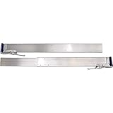 mb-m® 900864 Aluminium-Sperrlatte 2-teilig einkürzbar Zwischenwandverschluss, Klemmbrett, Spannbrett, 2400-2700mm