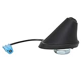 RED WOLF Auto Ersatz Stabantenne Antennenfuss mit MNO Stecker für Opel Astra G/H, Corsa C/D, Meriva A, Vectra C, Signum, Omega B, Zafira A/B, kfz Antenne Dachantenne Verstärker