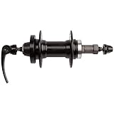 Resul Hinterrrad-Scheibenbremsnabe, Alu, 36 Loch, mit Schnellspanner, schwarz poliert