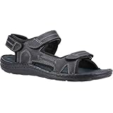 Hush Puppies Alistair Sandale Herren Sommer, Schwarz, 43 EU