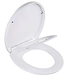 Grünblatt High-End Duroplast WC Sitz für Familien mit Kinder, Absenkautomatik, Toilettendeckel Klobrille Toilettensitz abnehmbar zur Reinigung (O-Form)