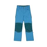 Finkid Kalle Winter Fleece gefütterte Kinder Hose aus Canvas im Workerstil mit Po- und Knieverstärkung