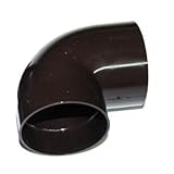 Fallrohr-Rohrbogen 88° DN 60, aus Kunststoff, Farbe: braun