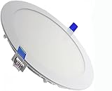 LEDUNI ® LED-Einbaustrahler, rund, 20 W, Rundumlicht, 2.000 lm, Abstrahlwinkel 120°, IP20, Aluminium, 225 mm, Einbautiefe 205 mm 1 Unidad Licht neutralweiß 4000 k
