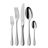 WMF Kent Plus Besteck Set 12 Personen, 66 teilig, 60 Teile mit Servierbesteck, Hohlheftmesser, Cromargan protect poliert, kratzbeständig, spülmaschinenfest