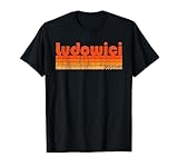 Ludowici, Georgia Retro 80er Jahre Stil T-Shirt