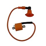 one by Camamoto Racing-Zündspule für Minarelli und Yamaha 50cc | Mit Silikonkabel und Zündkerzenstecker | Aerox, Bws, Jog, Nitro, SR 50 vor 2003