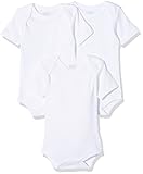 Schnizler Unisex Baby Body 1/4-arm 3er Pack Uni 808300, 1 - Weiß, 62-68