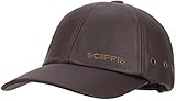 Scippis Leather Cap – Hochwertige Lederkappe für Damen & Herren | Klassische Baseballcap aus Echtleder | Stufenlos verstellbar, zeitlos & stilvoll, Braun, One Size
