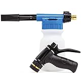 Yachticon Schaumsprüher – Hochwertige Schaumkanone mit Messing-Anschluss & Dosierregler, für Gartenschlauch, Auto, Boot & Caravan – einstellbares Sprühbild & Reinigungsmittel-Regulierung
