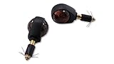ShinYo Motorrad Blinker E geprüft Lenkerendenblinkerpaar Ochsenauge 12V schwarz, getönt, Unisex, Multipurpose, Ganzjährig, Metall