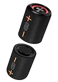 CYBORIS 2 Tragbarer Bluetooth Lautsprecher, Wasserdicht, Split Wireless, 20W Stereo-Sound, 24h Spielzeit, True Wireless Pairing