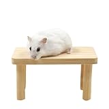 ZORVYN Hamster Plattform, Hamster Etage, Hamster Spielzeug Plattform, Geeignet für Hamster, Kaninchen, Meerschweinchen, Das Schneiden ist ordentlich und glatt und wird Ihrem Haustier nicht schaden (S)