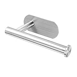 Omasi Toilettenpapierhalter Ohne Bohren, Selbstklebend Toilettenpapierrollenhalter Edelstahl Klopapierhalter WC Papier Halterung Rollenhalter Klorollenhalter Papierhalter für Küche und Badzimmer