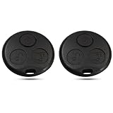 Kesiku Smart Schlüssel für Smart Fortwo 450 Roadster City Coupe Cabrio Fernbedienung, Smart 450 Schlüsselgehäuse, Smart Fortwo Autoschlüssel - 2 Stück