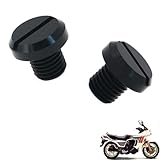 generisch 2PCS motorrad spiegel stopfen kompatibel mit Honda CX500 TURBO,Motorcycle rearview mirror blind plug tuning zubehör