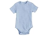 Lupilu Pure Collection Baby Body Jungen Kurzarm Bio-Baumwolle Blau 86