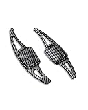 Schaltwippen Für Golf 8 Für MK8 R Für GTI R Für Line Für Passat Für Atlas Für CC Zubehör ABS Auto Lenkrad Schaltwippenverlängerung(Carbon black)