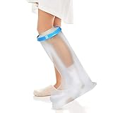 Wasserdichter Gipsschutz für Erwachsene Bein Dusche und Badewanne, Wunde Wasserdichter Gipsschutz hält die Gipsverbände Trocken, Wasserdichter Beutel für Wade und Knöchel Pflaster und Bandagen