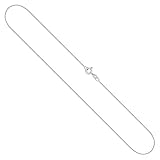 EDELIND Goldkette, Ankerkette flach Weißgold 585/14 K, Länge 45 cm, Breite 0.8 mm, Gewicht ca. 1.1 g., NEU