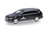 Herpa Modellauto VW Passat Variant Bundeswehr, Miniatur im Maßstab 1:87, Sammlerstück, Made in Germany, Modell aus Kunststoff, Schwarz