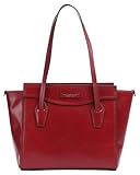 The Bridge Schultertasche Angela Leder Shopper Bag, rot, Einheitsgröße
