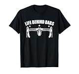 Lustiges Rennrad Trikot Radsport Life Behind Bars Retro T-Shirt