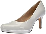 Tamaris Damen Tamaris 1-1-22444-29 Women's Trainers Pumps, White Patent, 41 EU