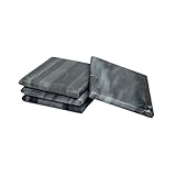 IHI est. 1986 Dekorative, moderne, quadratische Getränkeuntersetzer, 10,7 cm, Marmorgrau, 4 Stück